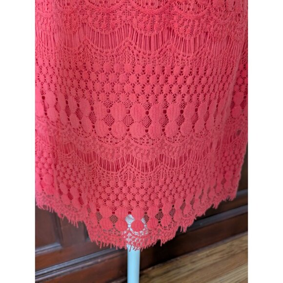 Ronnie Nicole Coral Womens Lace Sleeveless Sheath Dress Size 8 - Picture 4 of 7